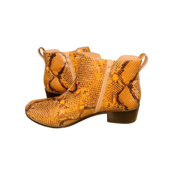 Vionic Hope Clara Snake Print Ankle Boot Arch Support Comfort Water resistant - Picture 10 of 12